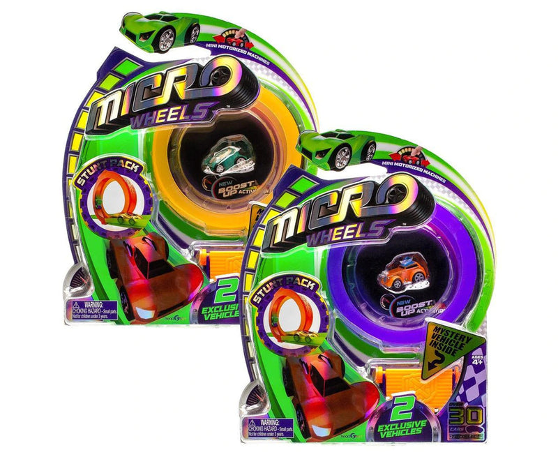 Load image into Gallery viewer, Micro Wheels Series 1 Stunt Vehicle Pack Toys - Assorted Colours-2
