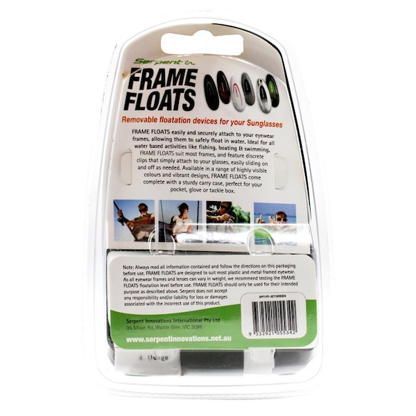 Load image into Gallery viewer, Serpent Frame Floats Removable Flotation Devices for Your Sunglasses-2
