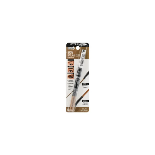 Maybelline 20g Brow Natural Duo Eyebrow Liner - Light Brown-2