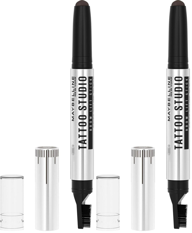 Load image into Gallery viewer, 2x Maybelline Tattoo Studio 1.1g Brow Lift Stick Eyebrow Liner - 255 Soft Brown-1
