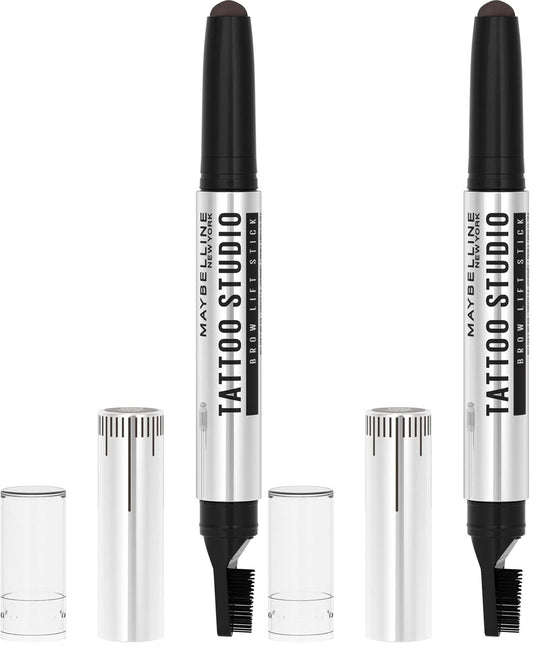 2x Maybelline Tattoo Studio 1.1g Brow Lift Stick Eyebrow Liner - 255 Soft Brown-1