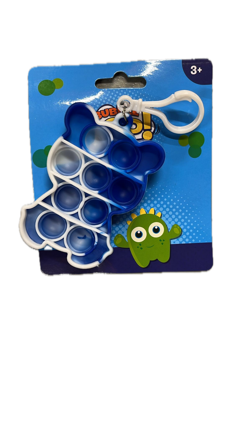 Load image into Gallery viewer, Push Bubble Pop It Fidget Keyring Squeeze Toy Sensory Silicone Stress Reliever-2
