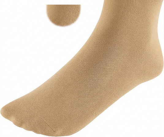 24x Womens Plain Opaque Trouser Ankle Cut Socks in Beige (One Size, 2-8)-2