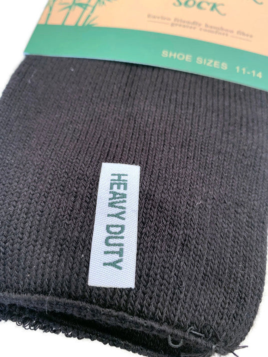 12 Pairs BAMBOO OUTDOOR SOCKS Mens Heavy Duty Thick Work Socks Cushion-3