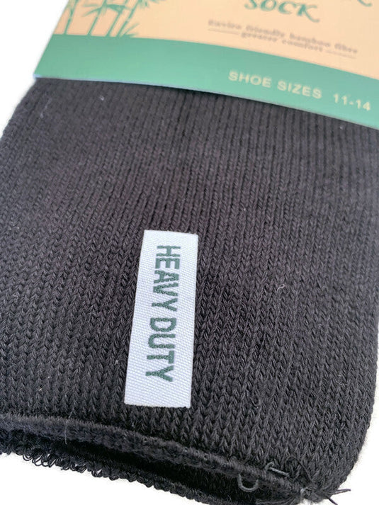 1 Pair BAMBOO OUTDOOR SOCKS Mens Heavy Duty Thick Work Socks Cushion-2