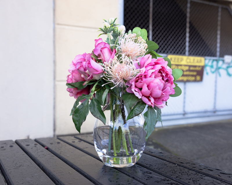 Load image into Gallery viewer, 36cm Peony &amp; Rose Mixed Arrangement Artificial Flower Plant Home Decor

