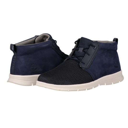 Timberland Mens Graydon Fabric & Leather Shoes Sneakers Casual - Mid Navy Nubuck / Mesh-1