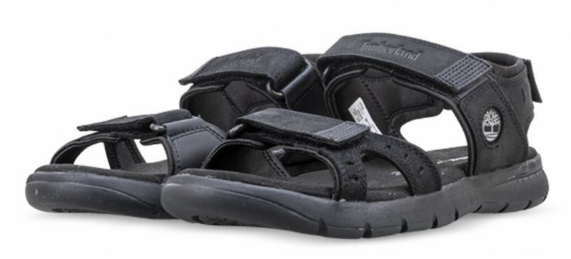 Load image into Gallery viewer, Timberland Mens Slip-On Leather Sandals Footwear - Black Nubuck-1
