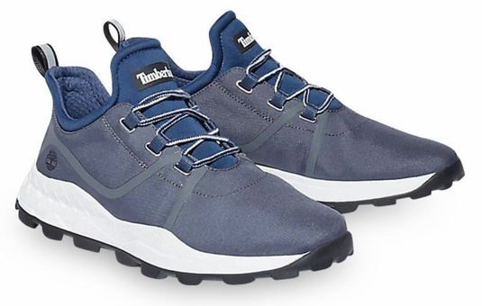 Timberland Mens Brooklyn Fabric Oxford Sneakers Running Shoes - Mid Grey Mesh-0