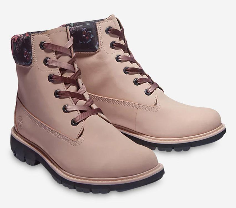 Load image into Gallery viewer, Timberland Womens Lucia Way 6-Inch Charm Waterproof Boot - Light Pink Nubuck-0
