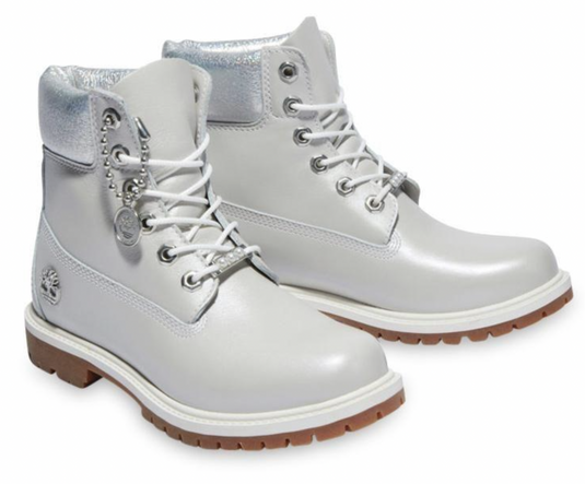 Timberland Womens Heritage 6 Inches Waterproof Winter Boot - Light Grey-0