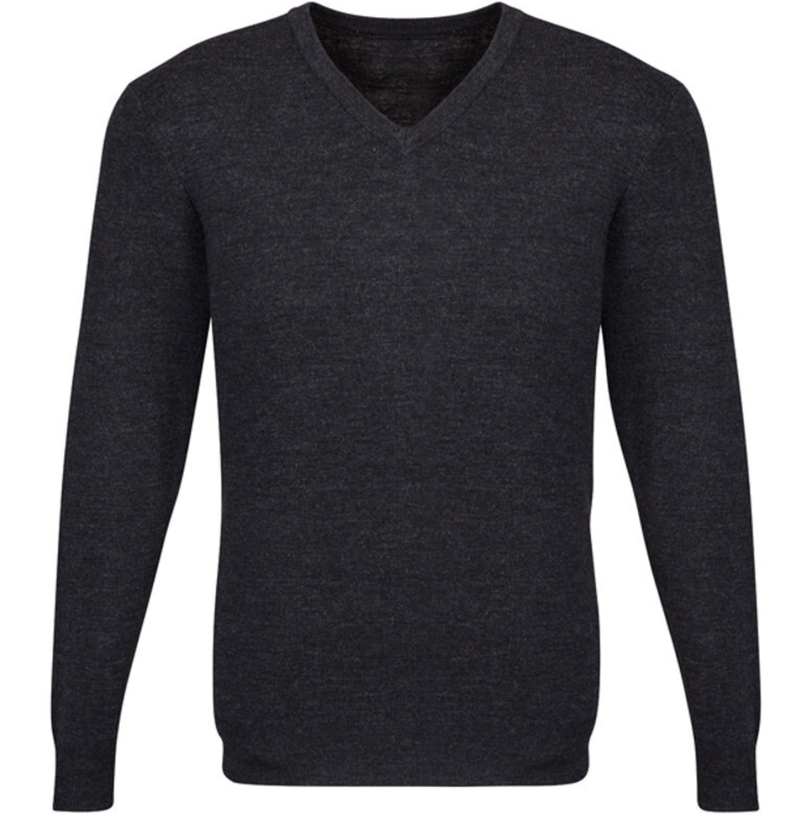 Load image into Gallery viewer, Mens Advatex Varesa Wool Pullover Jumper Cardigan V Neck - Charcoal-1
