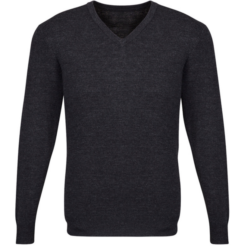 Load image into Gallery viewer, Mens Advatex Varesa Wool Pullover Jumper Cardigan V Neck - Charcoal-0
