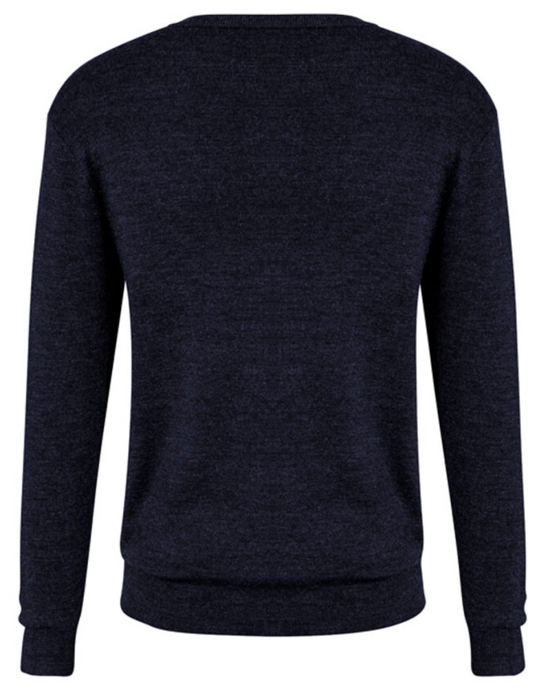 Load image into Gallery viewer, Mens Advatex Varesa Wool Pullover Jumper Cardigan - Navy-3
