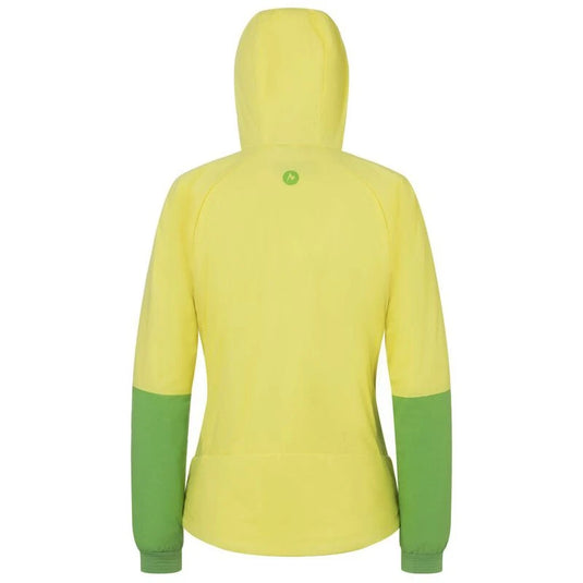 Marmot Women’s Novus LT Hybrid Hooded Jacket – Light Yellow/Kiwi
