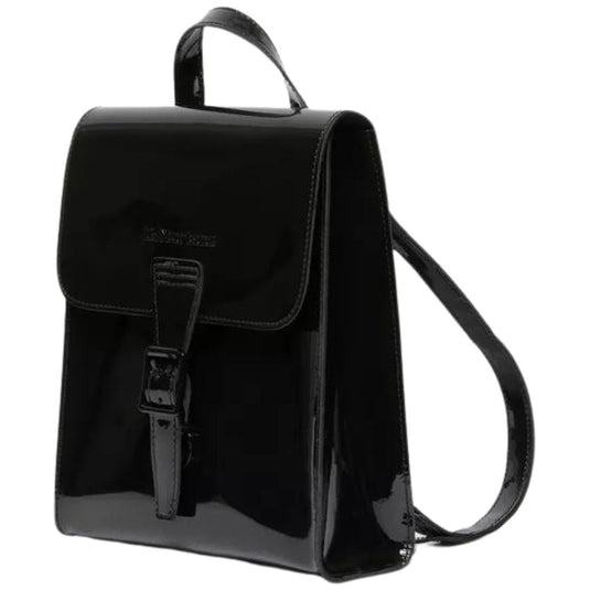 Dr Martens Mini Backpack Womens High Shine Bag - Black Patent-1