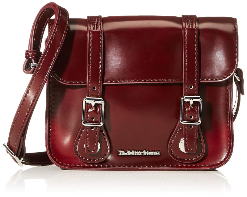 Load image into Gallery viewer, Dr Martens Womens Satchel Bag Vegan Crossbody 7 inch - Cherry Red-1
