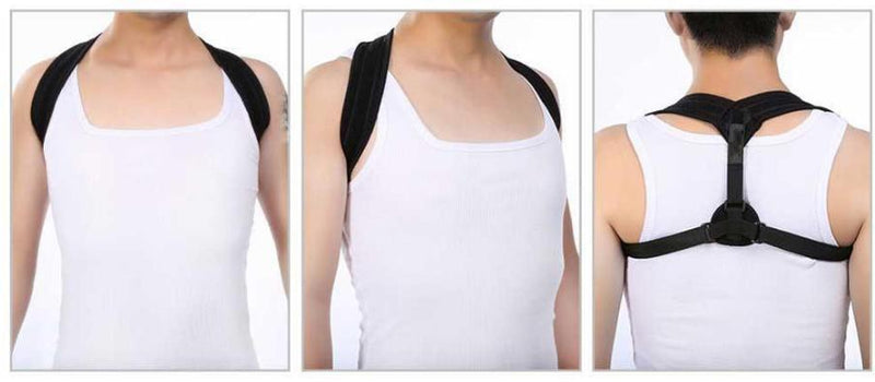 Load image into Gallery viewer, AXIGN Medical Posture Support Back Support Brace Corrector Strap Lumbar - Black-3
