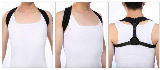 AXIGN Medical Posture Support Back Support Brace Corrector Strap Lumbar - Black-3