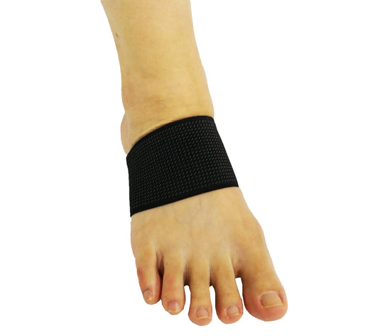 1 Pair AXIGN Medical Arch Compression Foot Band - Black-0