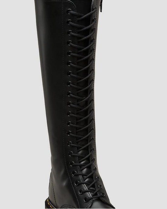 Dr. Martens Shoe Laces Round Suits 20 Eye Boots Doc Martins - 240cm Black-0