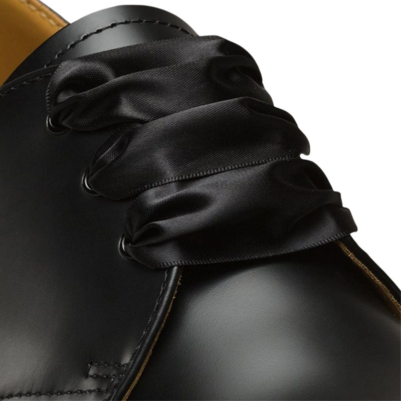 Load image into Gallery viewer, 26" Satin Ribbon Laces Fits 3-Eye Dr. Martens Shoes Durable Stylish Pair - Black-4

