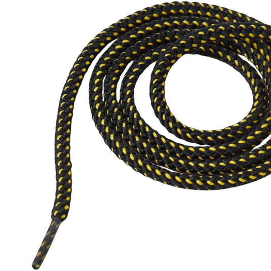 36" Flat Cotton Laces Fits 4-5 Eye Dr. Martens Shoes Durable Pair - Black Yellow-3