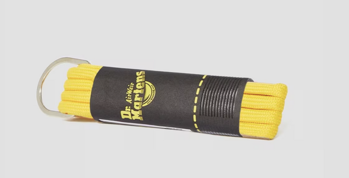 Dr. Martens 65cm Round Shoe Laces for 3 Eye Shoes in Yellow-0