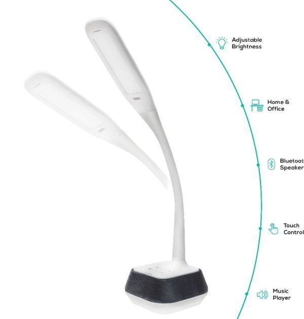 Load image into Gallery viewer, Mbeat Activiva Led Desk Lamp w/ Bluetooth Speaker Led Warm Cool Touch Sensitive-2
