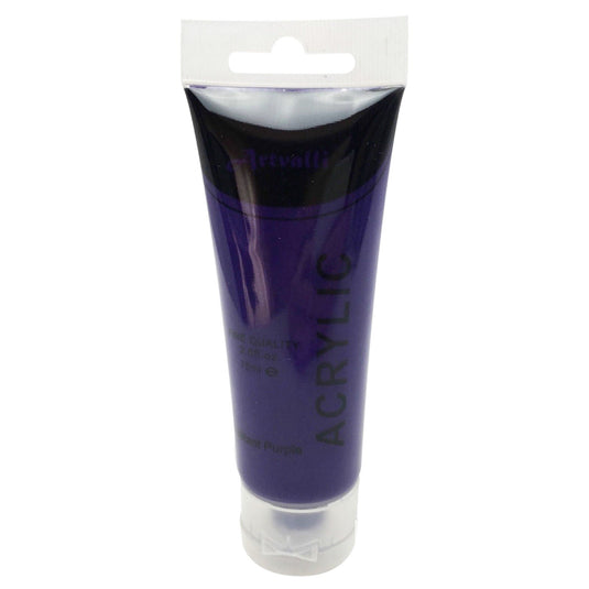 Acrylic Paint 75ml Tube Water Based Non Toxic Artist Craft - Brilliant Purple-4