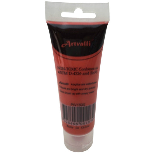 Acrylic Paint 75ml Tube Water Based Non Toxic Artist Craft - Brilliant Red-3