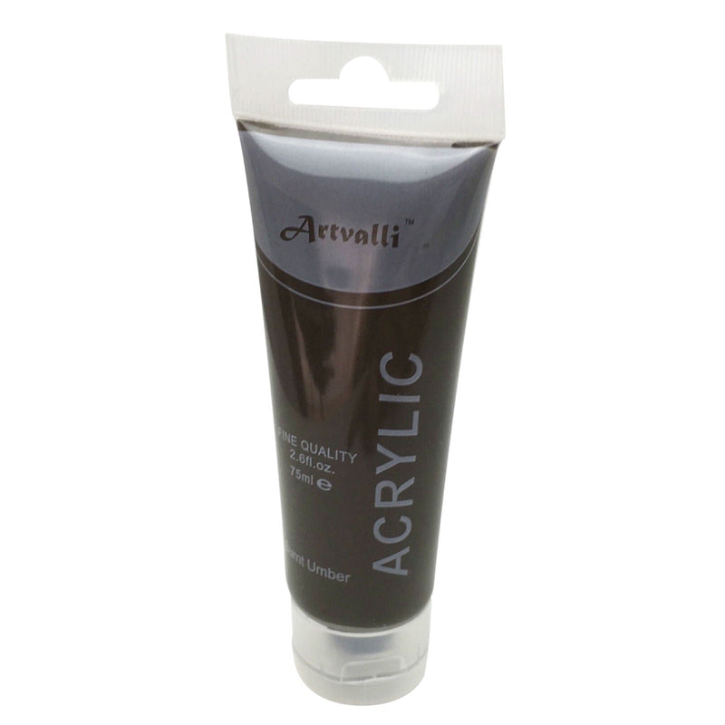 Load image into Gallery viewer, Acrylic Paint 75ml Tube Water Based Non Toxic Artist Craft - Burnt Umber-4
