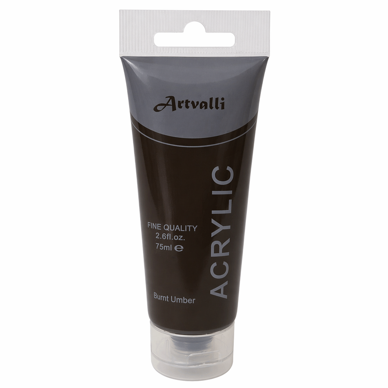 Load image into Gallery viewer, Acrylic Paint 75ml Tube Water Based Non Toxic Artist Craft - Burnt Umber-1
