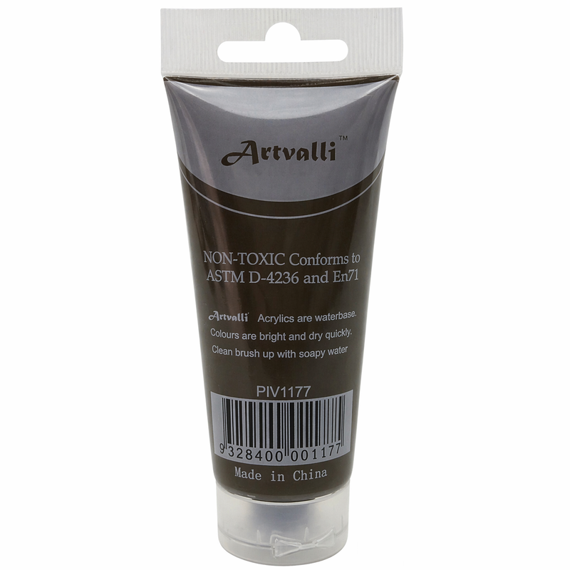 Load image into Gallery viewer, Acrylic Paint 75ml Tube Water Based Non Toxic Artist Craft - Burnt Umber-2
