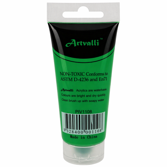 Acrylic Paint 75ml Tube Water Based Non Toxic Artist Craft - Light Green-2