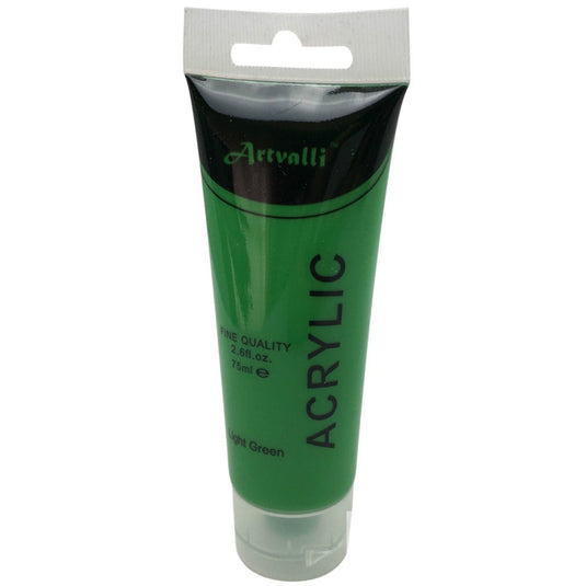 Acrylic Paint 75ml Tube Water Based Non Toxic Artist Craft - Light Green-4
