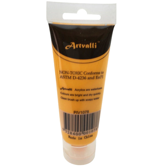 Acrylic Paint 75ml Tube Water Based Non Toxic Artist Craft - Medium Yellow-3