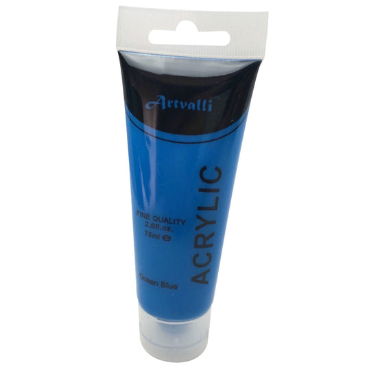 Acrylic Paint 75ml Tube Water Based Non Toxic Artist Craft - Ocean Blue-4