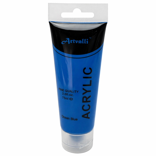 Acrylic Paint 75ml Tube Water Based Non Toxic Artist Craft - Ocean Blue-0