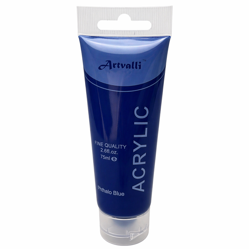 Load image into Gallery viewer, Acrylic Paint 75ml Tube Water Based Non Toxic Artist Craft - Phthalo Blue-1
