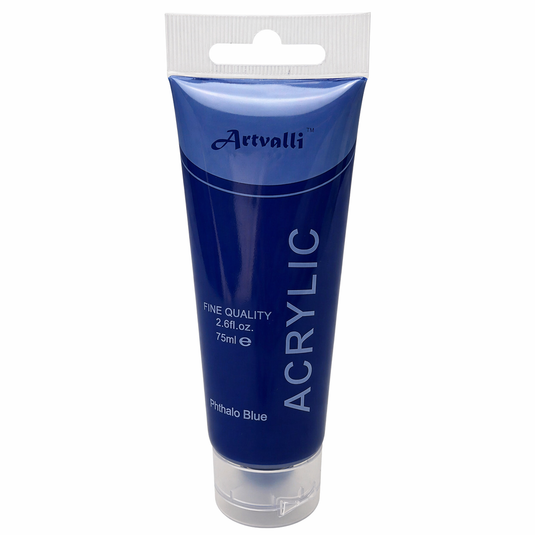 Acrylic Paint 75ml Tube Water Based Non Toxic Artist Craft - Phthalo Blue-1