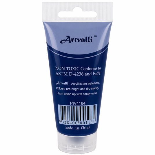 Acrylic Paint 75ml Tube Water Based Non Toxic Artist Craft - Phthalo Blue-2