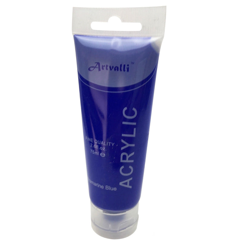 Load image into Gallery viewer, Acrylic Paint 75ml Tube Water Based Non Toxic Artist Craft - Ultramarine Blue-4
