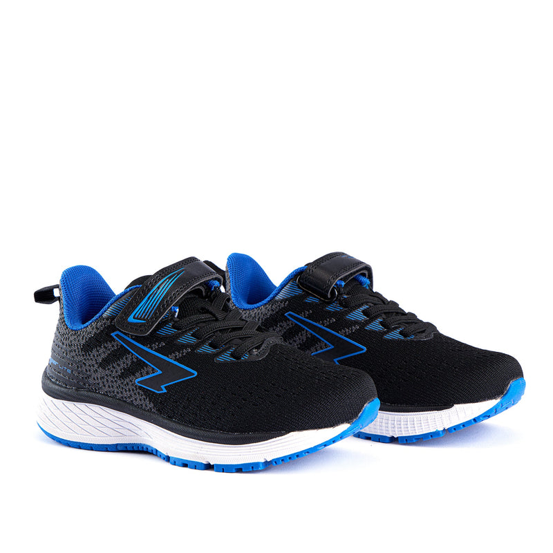 Load image into Gallery viewer, Acute Boys V-strap Runner Black/Royal
