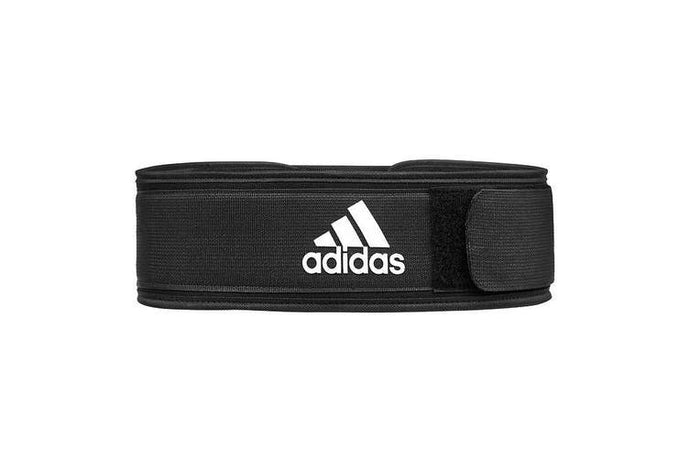 Adidas Weight Lifting Belt Back Support Gym Training Body Building Small - Black-0
