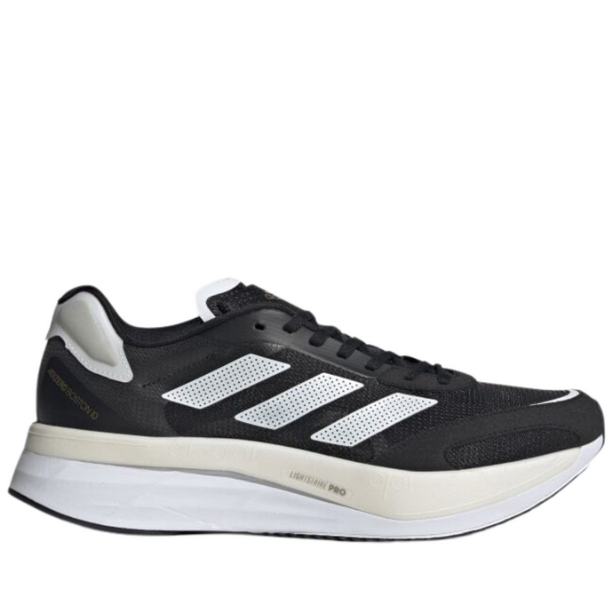 Adidas Womens Adizero Boston 10 Running Shoes - Black/White/Gold-10