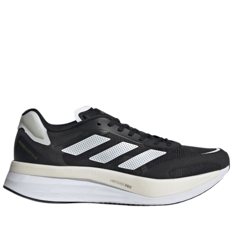 Load image into Gallery viewer, Adidas Womens Adizero Boston 10 Running Shoes - Black/White/Gold-10
