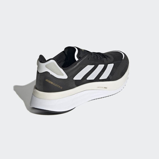 Adidas Womens Adizero Boston 10 Running Shoes - Black/White/Gold-2
