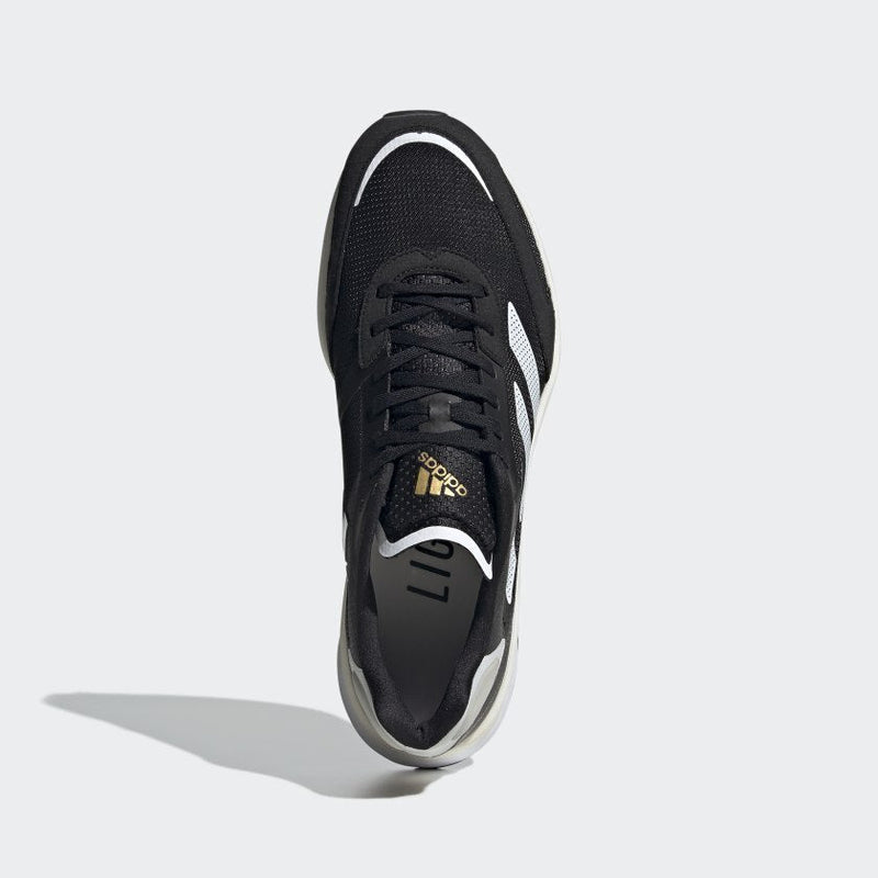Load image into Gallery viewer, Adidas Womens Adizero Boston 10 Running Shoes - Black/White/Gold-4
