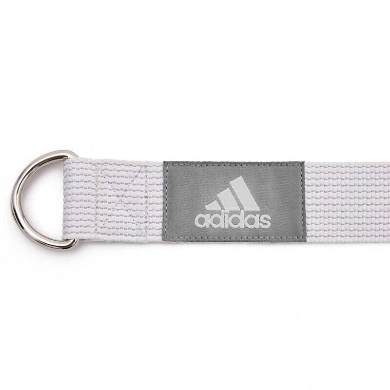 Load image into Gallery viewer, Adidas Premium Yoga Strap 2.5m Long Adjustable Belt Pilates Stretching Poses - Chalk White-3
